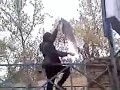 Burning pic of A.N 7.dec آتش زدن عكس احمدي نژاد- پلي تكنيك