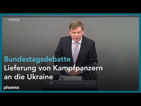 Bundestagsdebatte zur Lieferung von Kampfpanzern an die Ukraine am 19.01.23