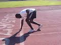 sprint technique training, leaning to run and sprint faster
