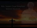 Rev. Hubert Floyd Shepherd Ministry Moments