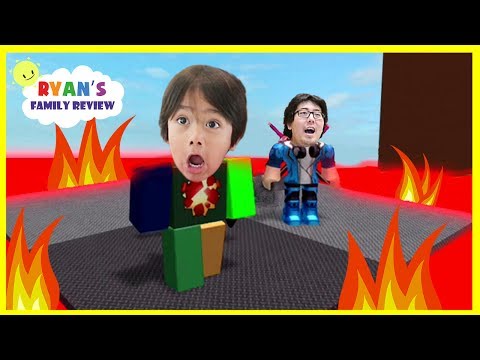 ROBLOX Floor is Lava! Let's Play Family Game Night with Ryan's Family Review - YouTube