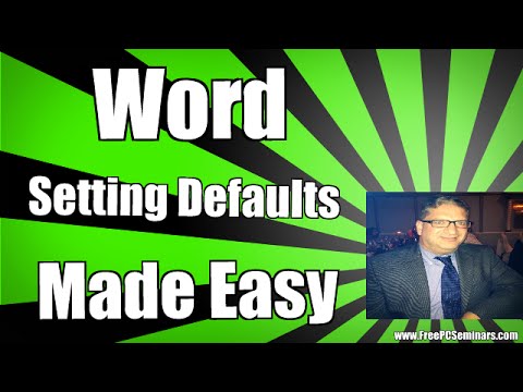 how to set default font in word 2013