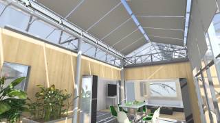 An animation shows what the GRoW Home is expected to look like when completed. 