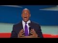 Raw Video: Mayor Cory Booker fires up the DNC