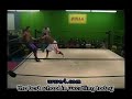 WWA4 elbow drop on neck A R fox Vs Nation