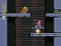 after fighting new versions of violen and serges, the only x-hunter left is agile and this is his stage. just like in mega man x, there's a really mysterious power-up in this game from the popular fighting game street fighter (i'm sure you've all played at least one version of street fighter ii), performed by the character ryu or ken. it's more of an easter egg than anything else since the power-up doesn't get in your inventory and you lose it if you use a password. instructions are included in the video.