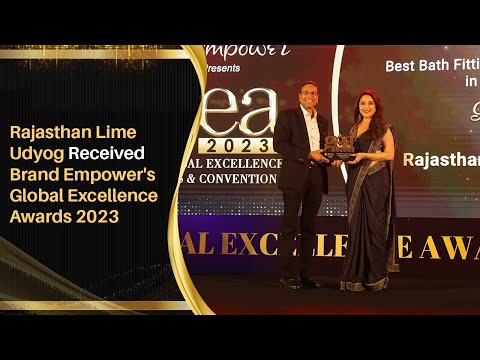 Global Excellence Award | Rajasthan Lime Udyog Wins | Bath Fittings & Tiles Supplier | Brand Empower