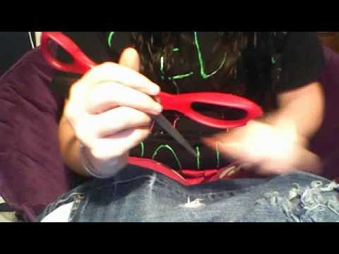 how to self rip jeans
