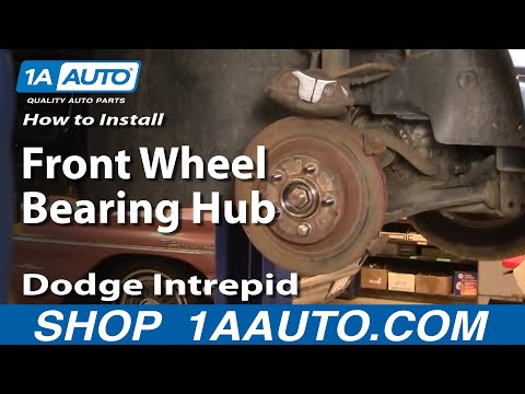 How To Install Repair Remove Front Wheel Bearing Hub Dodge Intrepid 93-04 1AAuto.com