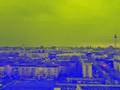Aussicht von Landsberger Arkaden Ruine in Berlin.