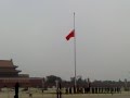 Chinese Flag Raising in Tiananmen Sqaure (Olympics 10/8/2008)