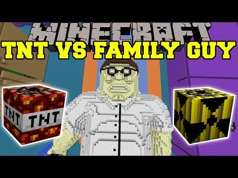 TOO MUCH TNT MOD VS FAMILY GUY - Minecraft Mods Vs Maps (SO MANY EXPLOSIONS!)