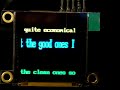 OLED display Text Scroller OLED display Text Scroller
