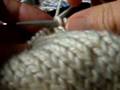 Left-handed knitting
