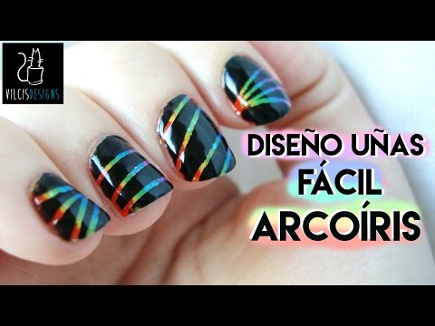Desafío 31 días: día 9 uñas arcoíris / 31 Day Challenge: Day 9 rainbow nails