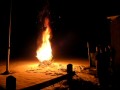 How fast a christmas tree will burn