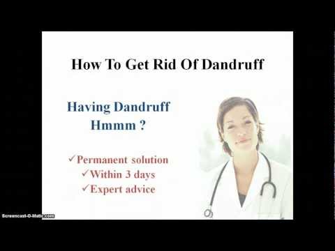 how to remove dandruff