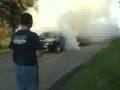 01 mustang burnout