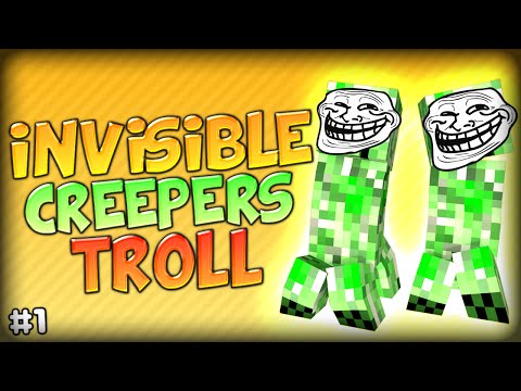 HILARIOUS INVISIBLE CREEPER TROLL MADNESS - Minecraft Modded Parkour Anti City 2 (Starminer Mod)