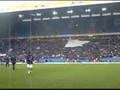 Giant Leeds United shirt at Elland Road.
