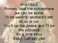 Love Story - Taylor Swift - Instrumental Karaoke with lyrics