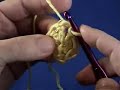 Crochet Circle Worked into a Single Chain Stitch Crochet Circle Worked into a Single Chain Stitch