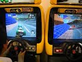 Car racing video game. Car racing video game.