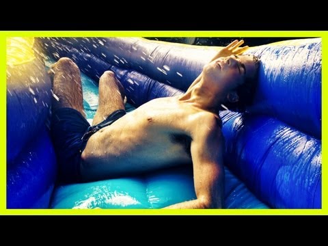 INTENSE BACKYARD WATERSLIDE!