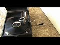 Vintage wind up gramophone playing Yes we have no ...