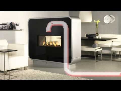 how to vent gas fireplace in basement