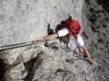 Natallia climbs Aukenthaler Martinswand, Tirol