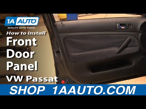 How To Install Replace Passenger Front Door Panel VW Passat 98-01 1AAuto.com