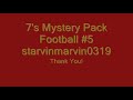 7's Mystery Football Pack #5 - Starvinmarvin0319