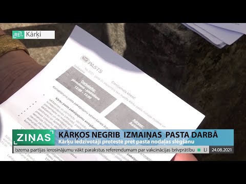 Iedzīvotāji Kārķos satraukti par pasta pakalpojumu pieejamību