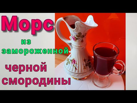 Морс из замороженных ягод черной смородины. Как сохранить витамины в морсе
