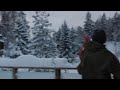 Snöskottning och vinterbilden