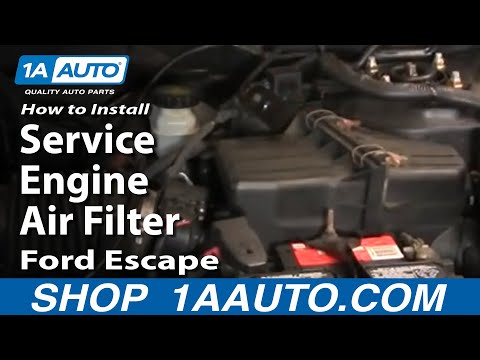How To Install Replace Service Engine Air Filter Ford Escape Mercury Mariner