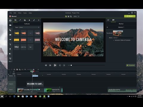 TechSmith Camtasia Studio 9 Video Editing Software Overview