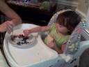 Michelle & Mommy Eating Berries