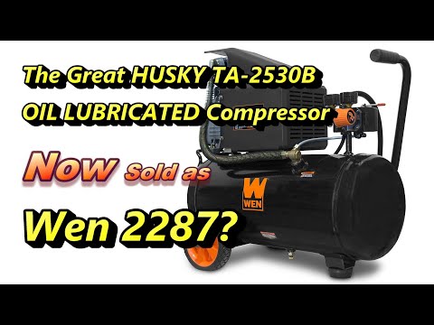 how to drain husky air compressor