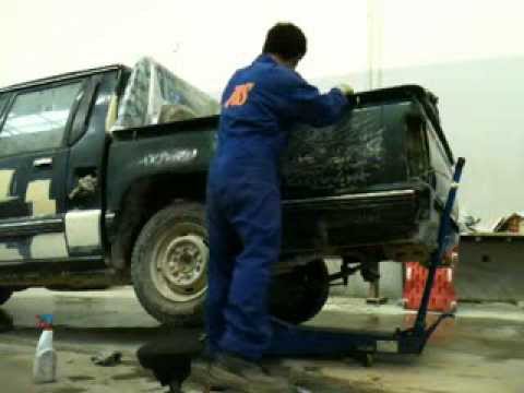 Panel beating of cars: body repair of Mitsubishi L200 part 3