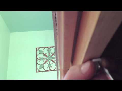 how to install em lock on wooden door