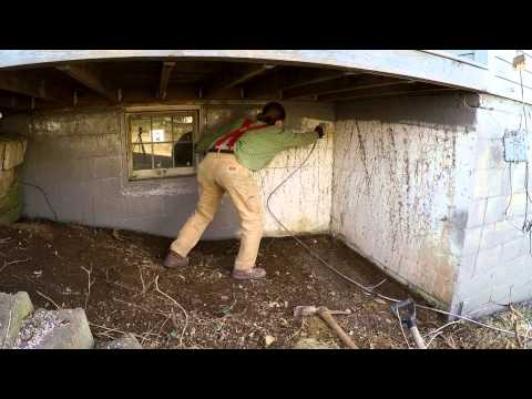 how to patch foundation holes