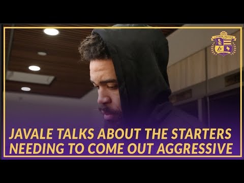 Video: Lakers Post Game: JaVale On The Starters Needing To Come Out More Aggressively To Begin The Game