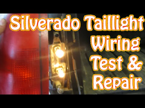 DIY Chevy Silverado GMC Sierra Taillight Repair How to Test and Repair Tail Lamp Wiring Brake Light