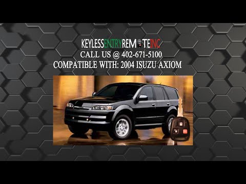 How To Replace Isuzu Axiom Key Fob Battery 2004