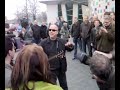 Black Francis alias Frank Black @ Herman Brood Statue