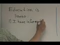 education is linear?