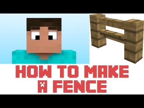 how to make a fence i minecraft