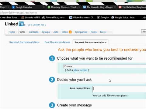 how to get recommendations on linkedin